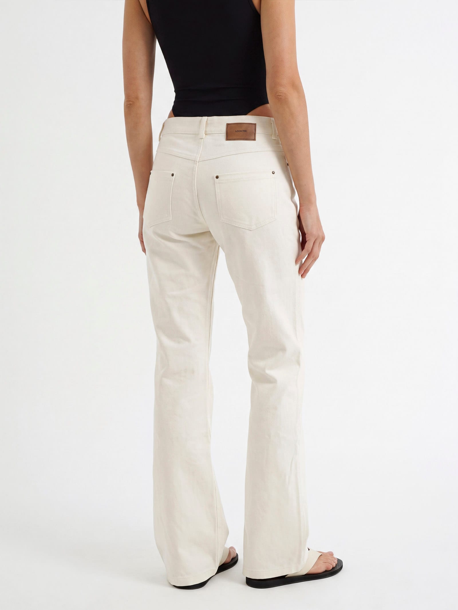Kelly jeans, cream — кадр 2