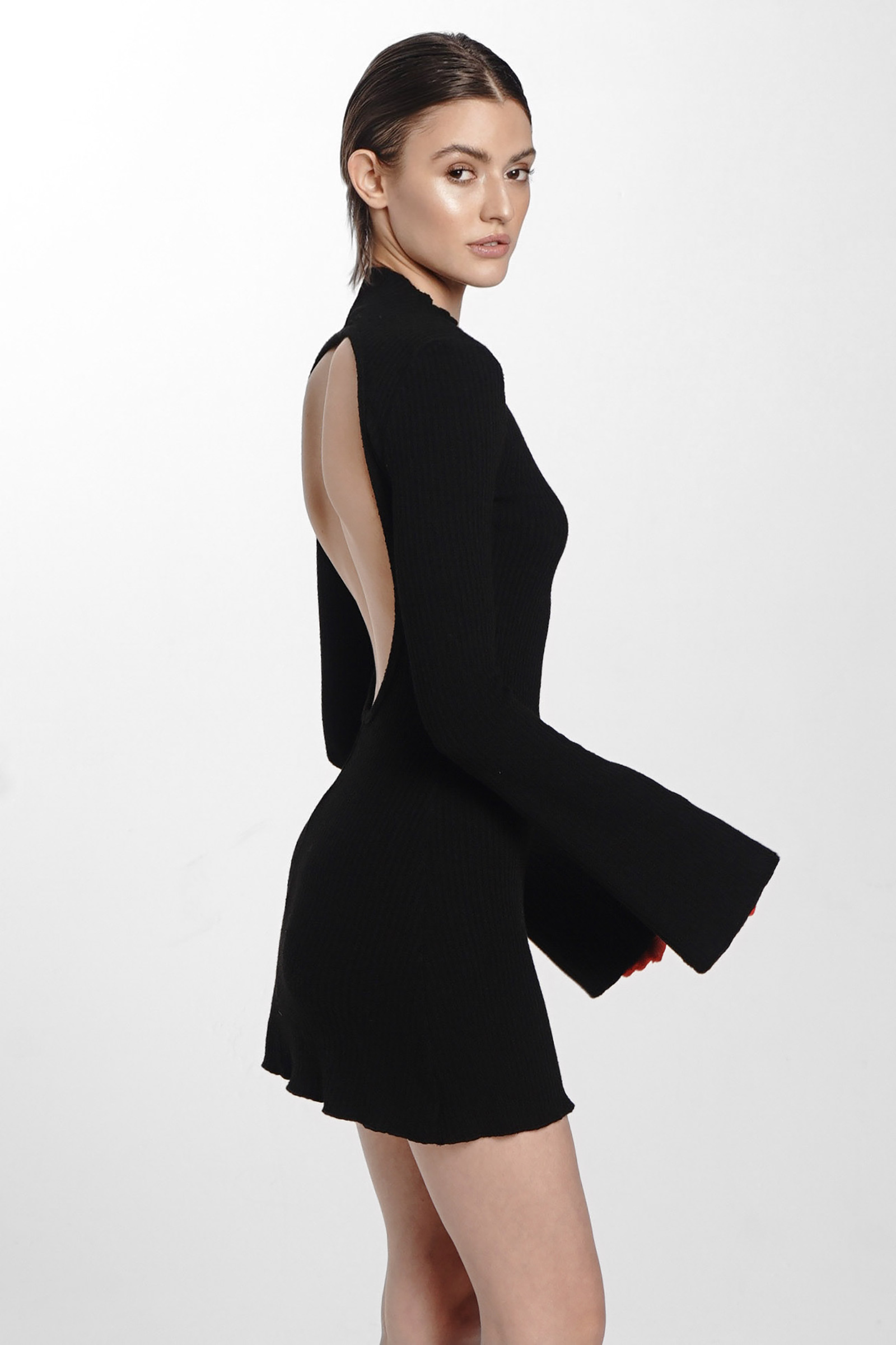 Платье Hoshi, черное — кадр 3